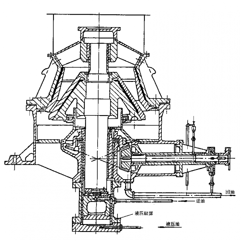 圆锥破碎机基础图图片