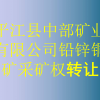 平江县中部矿业有限公司铅锌铜矿采矿权转让