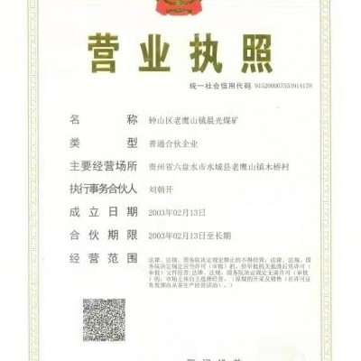 贵州万海隆矿业集团股份有限公司六盘水市钟山区老鹰山镇晨光煤矿采矿权转让图5