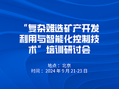 “复杂难选矿产开发利用与智能化控制技术”培训研讨会