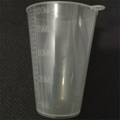 江西 量桶量杯100ml小量筒塑料高透明烧杯透明带刻度双头量杯50ML