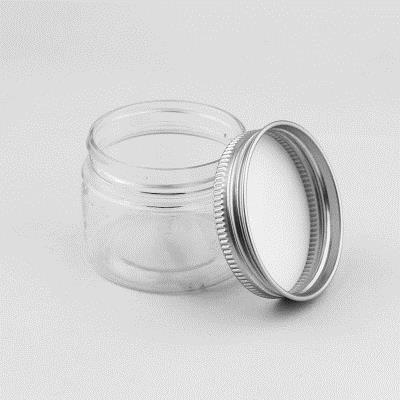 47牙口40ml透明pet塑料罐 圆形密封罐 食品罐花茶蜂蜜瓶铝盖装