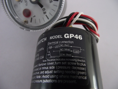 原装进口SMC  正品 带开关的压力表GP46-1 电接点压力表