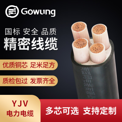 YJV4*35电缆 yjv铜芯电力电缆 聚氯乙烯护套电缆国标 厂家直销