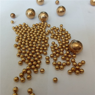 厂家促销批发 优质实心纯黄小铜球 打孔铜球 可定制 质量保证