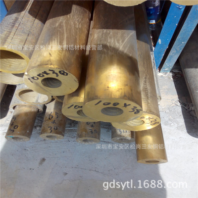 装饰工程用H65高导电黄铜管65*30 38*100黄铜厚壁管 异形管厂