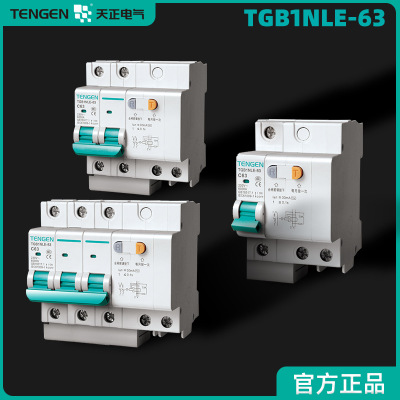 天正TGB1NLE-63漏电保护断路器1P+N/2P/3P+N/4P漏保DZ47LE-47开关