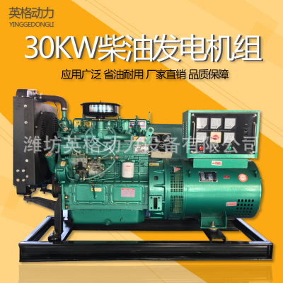 供应30KW 50KW 100KW发电机 小型柴油发电机组 发电机组厂家批发