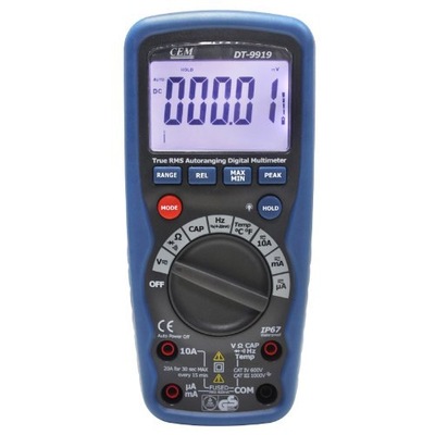 DT-9919防水防尘全保护数字万用表检测电阻电容交直流电压电流