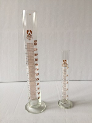 厂家直销3.3料玻璃量筒 化学实验室5-50ml带刻度多规格量杯管批发