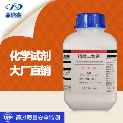 鼎盛鑫 磷酸二氢钠 分析纯AR 500g/瓶CAS:7558-80-7化学试剂