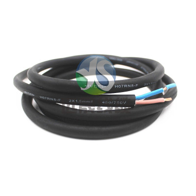两芯水底橡胶电缆H07RN8-F 2*1.5/2*1.0平方VDE认证防水橡胶线