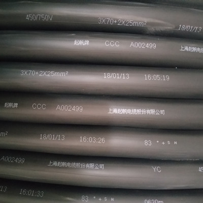 橡套电缆纯国标YC保检测YC3*25+1*10YC3*25+2*16四芯五芯电缆批发