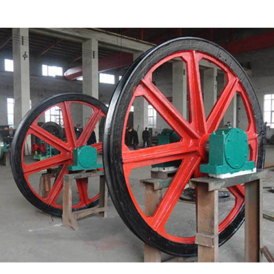 新型矿用固定天轮各种规格铸钢游动天轮煤矿矿井提升机立井天轮