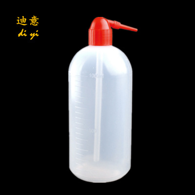塑料红嘴洗瓶1000ml 红鸟头 冲洗壶 清洗瓶 PE材料 源头工厂直销
