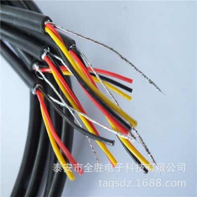 生产加工定制护套线  电源连接RVVP带屏蔽护套线  电线电缆加工