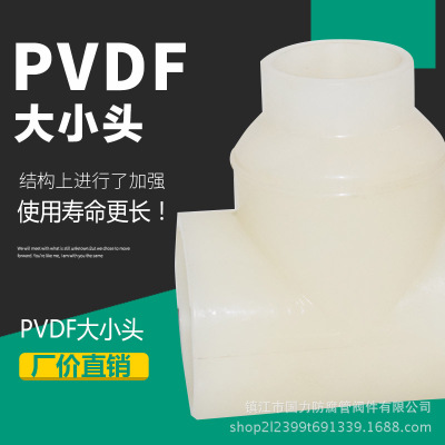 PVDF大小头/变径直接/PVDF异径大小接头/异径直通/热熔承插阀接头
