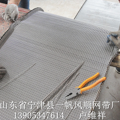 厂家直销热处理高温网带314 310S淬火炉挡边输送带 运行平稳 防锈