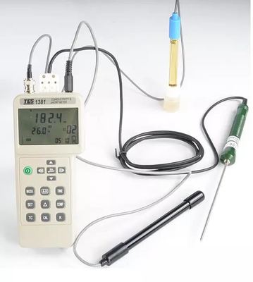 TES-1381K电导计酸碱度氧化还原电位计 多功能水质检测仪