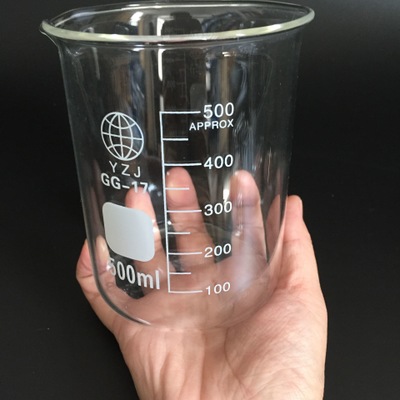供应优质 高硼玻璃杯 低型烧杯实验器材玻璃烧杯500ml多种规格