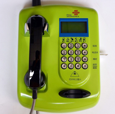 户外插卡专用GSM无线电话机 联通插大卡金属电话机 校园壁挂话机