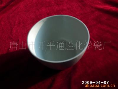 开平通胜化学瓷厂供应500ml陶瓷无柄蒸发皿 平底皿 耐高温