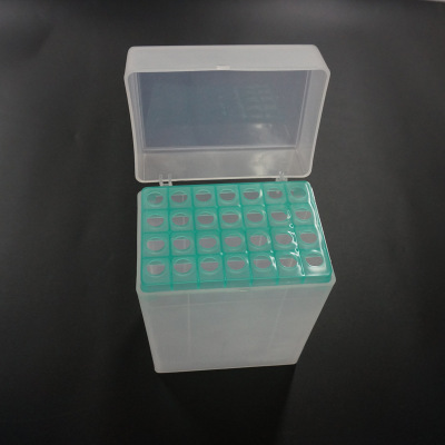 5ml 28孔吸头盒塑料移液枪头盒 可高温高压灭菌实验耗材