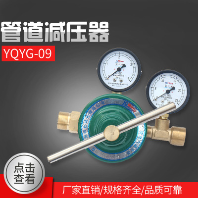 厂家批发青岛金渊焊割管道用减压器YQYG-09大阀体全铜气体减压阀