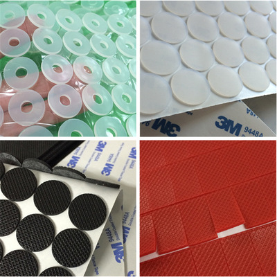 高品质EPDM硅胶胶垫 自粘透明硅胶垫 网格防滑硅胶垫片 橡胶垫圈