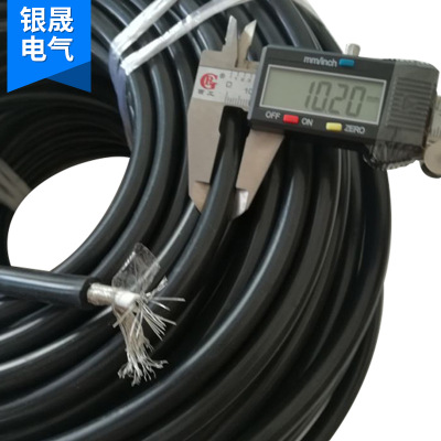 GYVZ电线电缆 60KV硅胶屏蔽试验电缆线 双层硅胶屏蔽高压线10mmG