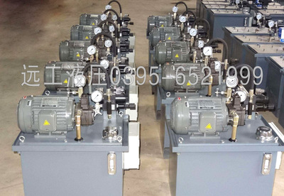 非标定制液压泵站 液压站 成套液压系统 5.5KW柱塞泵手动换向油站