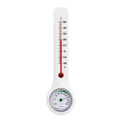 美德时家用温度计室内精准高精度温湿度计壁挂式机械玻璃管湿度计