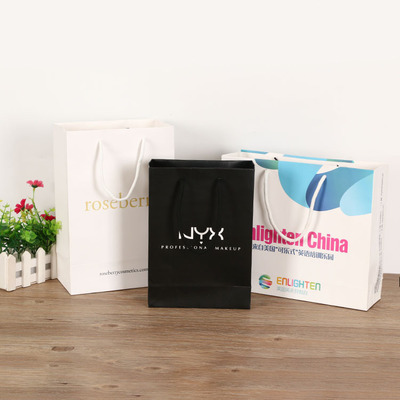 手提纸袋定制白卡纸企业宣传礼品购物手提袋服装纸袋LOGO定做印刷