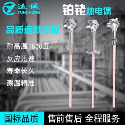 铂铑热电偶  S型 B型 R型热电偶 耐高温 刚玉管 贵金属温度传感器