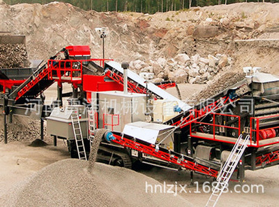 大型移动式破碎机 矿山碎石制砂生产线全套设备 多功能石子粉碎机