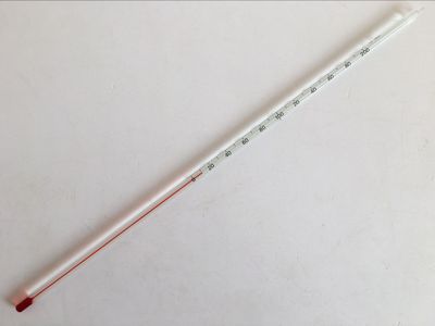 高精度30厘米玻璃棒红液温度计工业农业测温计0-200