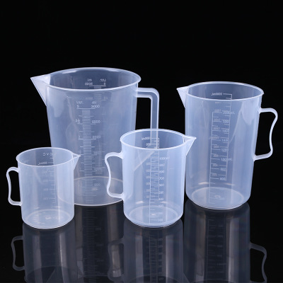 厂家直销透明塑料量杯 烘焙烧杯多规格量杯耐高温量杯可批发