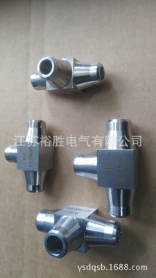厂家批发YZG5系列对焊三通管接头 终端接头 对焊式压力表管接头