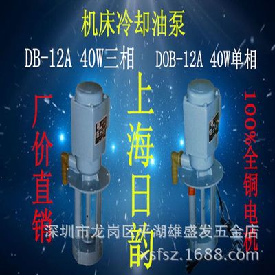上海日韵机床油泵机床电泵DOB-12A油泵40W单相电泵机床冷却泵