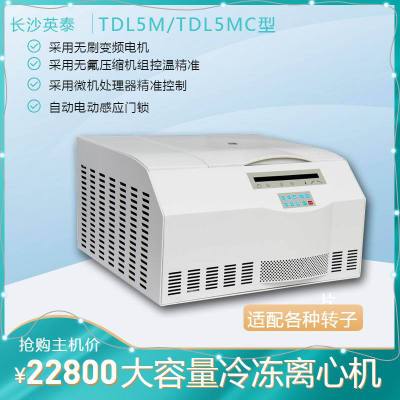 长沙英泰TDL5M/TDL5MC台式大容量冷冻离心机 生物化学低温分离机
