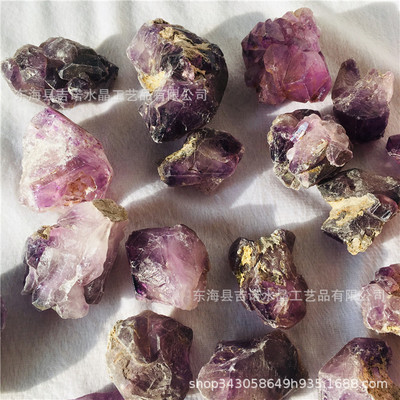 吉诺天然紫水晶簇原石原矿标本招财转运碎石批发居家装饰鱼缸盆景