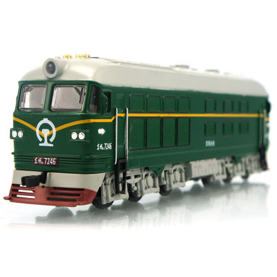 1:87东风内燃机车古典火车头合金声光火车模型玩具车839B无包装