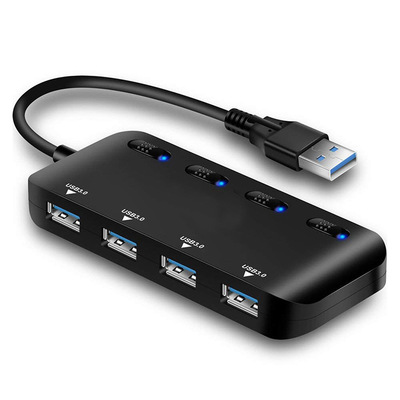 高速超薄usb 3.0 4口hub  一拖四USB3.0集线器厂家直销 4/7口开关