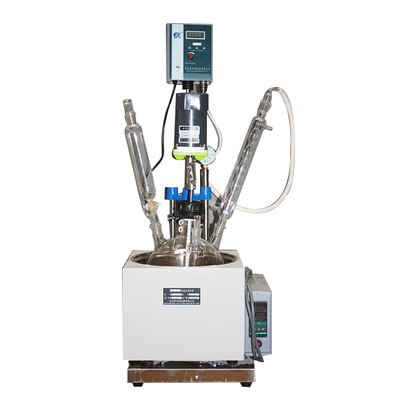 30L30升单层玻璃反应釜 负压玻璃蒸馏器 化工实验蒸馏(1-200L)