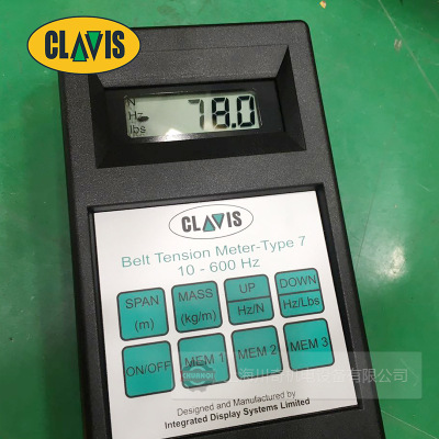 英国Clavis皮带张力计Type7声学式皮带张力测试仪 原装进口