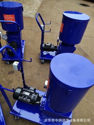 新款中润电动黄油机DRB-P电动润滑泵干油站移动加油小车润滑泵
