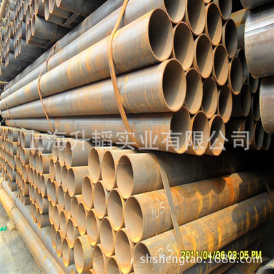 供应焊接钢管/优质薄壁焊管 脚手架管q235B建筑钢管天津友发牌