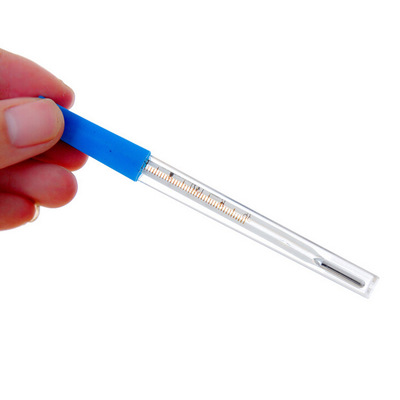 精准清晰水银玻璃体温表体温计 家用医用口腔腋下测量棒式温度计