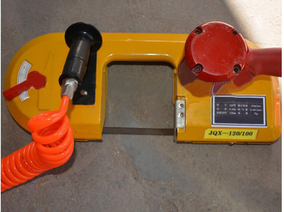 JQX-120气动线锯  槽钢、钢板专用切割锯   管道切割气动带锯