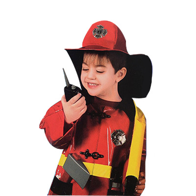 厂家直销演出服红色消防员套装马甲cosplay儿童消防队员表演服装